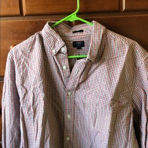 J-crew long sleeve button up (plaid)
